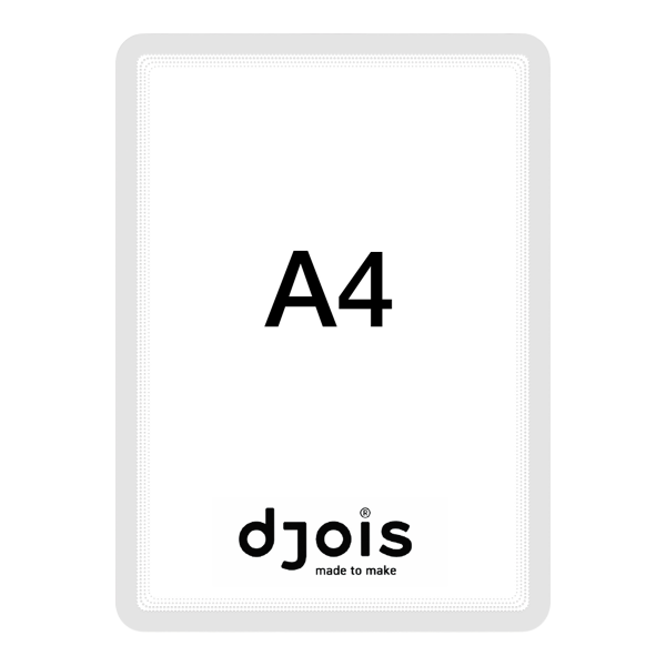 Djois samolepicí rámeček - Magneto, A4, bílý, 2 ks