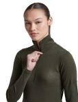 Dámské merino triko dlouhý rukáv, 1/2 zip ICEBREAKER Wmns 175 Everyday LS Half Zip, Dark Loden velikost: S
