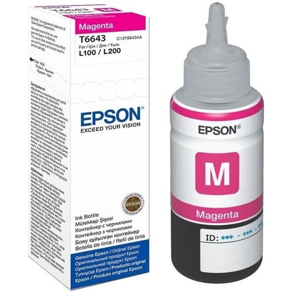 Epson T6643 originální cartridge / 70 ml / Purpurová (C13T66434A10)