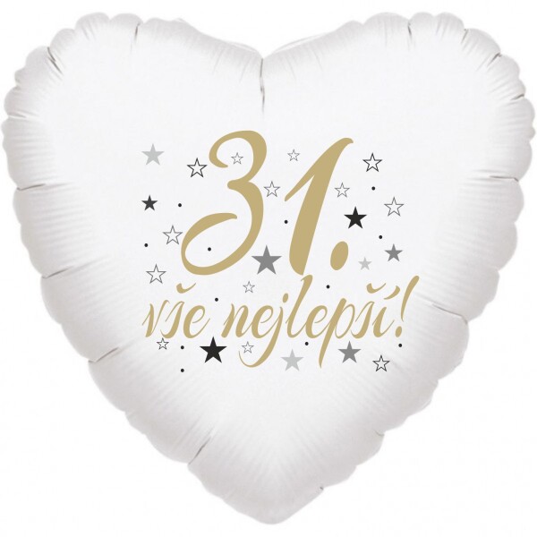 31. narozeniny balónek srdce Balonky.cz 31. narozeniny balónek srdce Balonky.cz