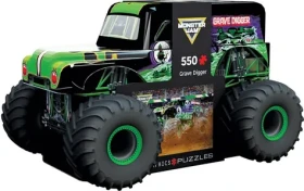 EUROGRAPHICS Puzzle Monster Jam Grave Dgger v plechové krabičce