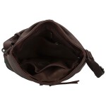 Trendy dámská koženková crossbody kabelka Nicoll, coffee