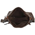 Stylová dámská koženková crossbody kabelka Barcia new, coffee
