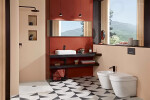 VILLEROY & BOCH - O.novo WC kombi mísa Compact, zadní odpad, DirectFlush, CeramicPlus, alpská bílá 5689R0R1