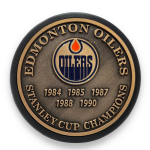 Mustang Puk Edmonton Oilers NHL Stanley Cup Years Gold Medallion