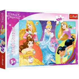 TREFL Puzzle Disney princezny - Setkání sladkých princezen 100 dílků