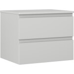 MEXEN/S - Orio koupelnová skříňka pod umyvadlo 60 cm s deskou, 2 zásuvky, šedá mat 91A10-06047-2-BFFC62