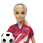 Barbie fotbalová panenka - Barbie v červeném dresu