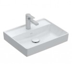 VILLEROY & BOCH - Collaro Umývátko 50x40 cm, bez přepadu, 1 otvor pro baterii, CeramicPlus, alpská bílá 433451R1