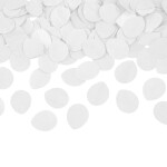 Vystřelovací konfety bílé lístky 60 cm Vystřelovací konfety bílé lístky 60 cm