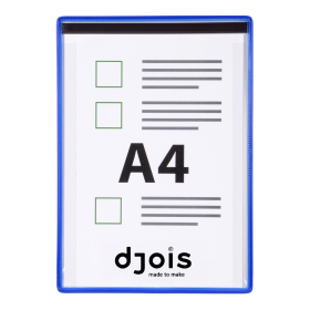 Djois kontrolní magnetický rámeček s kapsou, A4, modrý, 5 ks