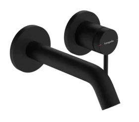 Hansgrohe - Umyvadlová baterie pod omítku, s výpustí, 2-otvorová instalace, EcoSmart, matná černá (73350670)