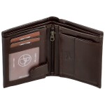Luxusní pánská kožená peněženka Bellugio Fernando, tmavě hnědá