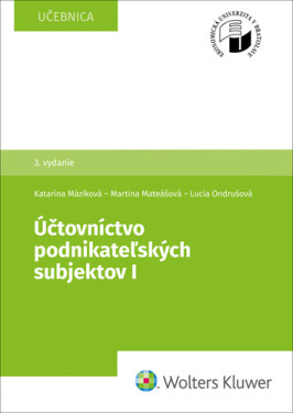 Účtovníctvo podnikateľských subjektov I