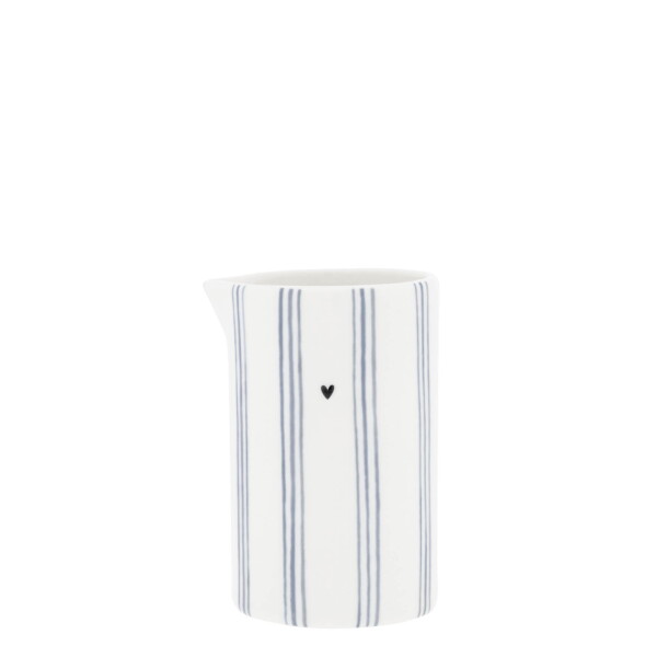 Bastion Collections Keramický džbánek White / Blue Stripes 250 ml, modrá barva, keramika