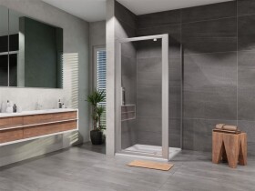 Lansanit - Sprchový kout obdélník otevírací jednodílný Elisa 900x700, chrom, čiré sklo LAN03037/LAN05015