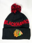 Outerstuff Dětská Zimní Čepice Chicago Blackhawks Cufed Knit With Pom