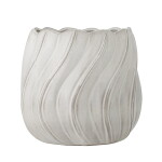 Bloomingville Obal na květiny Isidora White, bílá barva, keramika