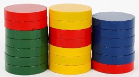 Magnety kulaté 25mm/20ks - barevné