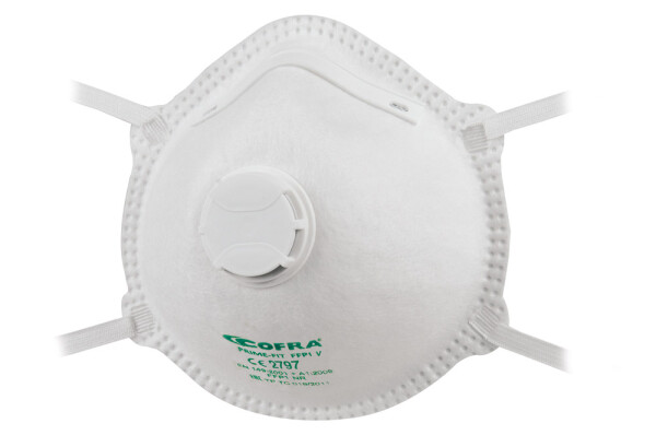 Respirátor COFRA PRIME-FIT FFP1 V s výdechovým ventilkem | 20 ks