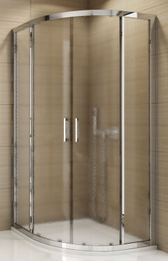 SanSwiss TOPR550805022 Sprchový kout čtvrtkruhový 80×80 cm, aluchrom/durlux
