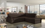 Sedací souprava Elano Provedení: Pravá varianta, látka: Sawana 05 dark grey