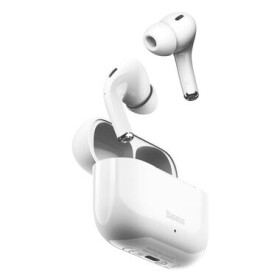 Rozbaleno - Baseus NGW3-02 Encok W3 bílá / sluchátka s mikrofonem / Bluetooth V5.0 / nabíjecí pouzdro / rozbaleno (NGW3-02.rozbaleno)