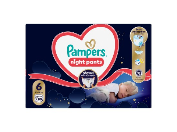 Pampers Pants Night, vel. 6, 80 ks