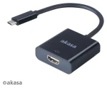 Akasa AK-CBCA04-15BK černá / Redukce USB-C na HDMI / 15 cm (AK-CBCA04-15BK)