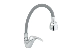 JB Sanitary Stojánková dřezová baterie SLIM, šedé flexi ramínko A10 17 08