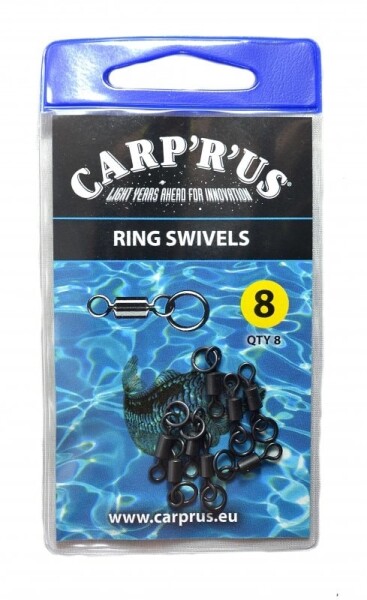 Carp´R´Us Obratlík Ring Swivel Velikost 8 8ks (CRU502008)