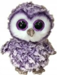 Beanie Boos MOONLIGHT - fialová sova 15 cm