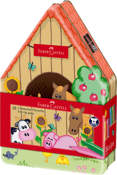 Faber-Castell Faber-Castell Connector, fixy, farmářský dům, 18