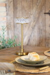 Chic Antique Stolní LED lampička Antique Brass, zlatá barva, sklo, kov