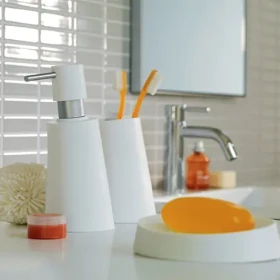 Spirella MOVE dávkovač mýdla bílý / plast / 300 ml (7610583149572)
