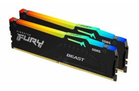 Kingston Fury Beast RGB 64GB (2x 32GB) DDR5 6000MHz / CL30 / DIMM / 1.4V / Non-ECC / Unbuffered / EXPO (KF560C30BBEAK2-64)