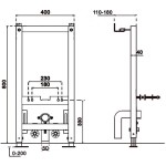 MEXEN - Tex B konstrukce pro bidet 61999