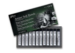Mungyo Gallery Charcoal MPV12C suché pastely sada 12 ks