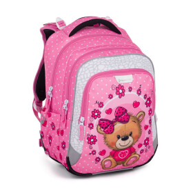 Bagmaster LUMI 24 H školní batoh – medvídek Růžová 25 l 230308