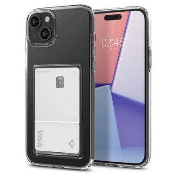 Pouzdro Spigen Crystal Slot iPhone 15 Plus čiré