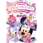 Tvarované omalovánky se samolepkami Minnie