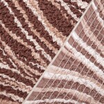 Bielastické potahy UNIVERSO NOVÉ žíhané hnědé křeslo ušák (š. 60 - 10 cm)