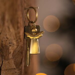 Räder Kovová klíčenka Gold Angel, zlatá barva, kov