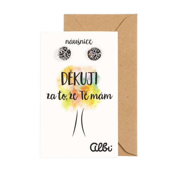 Náušnice - Děkuji - Albi