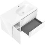 MEXEN/S - Orio koupelnová skříňka 90 cm s umyvadlem Vela pravá, 2S, 1D, bílá lesk 91A13-09047-3-BBFFF00-W23P00