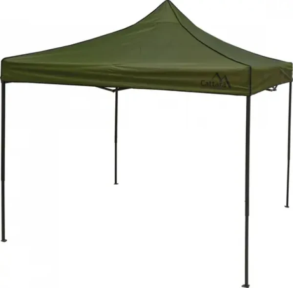 Cattara Párty stan zelená / Párty stan / Nůžkový skládací / 3 x 3 m / Výška 2,5 m / Voděodolný