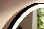 HANSGROHE - Xarita Lite S Zrcadlo s LED osvětlením a vyhříváním, průměr 70 cm, IR senzor, matná černá 54979670