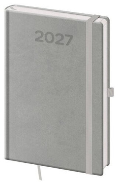 Diář 2027 týdenní A5 Print Pop - šedá