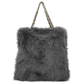 Módní dámská plyšová kabelka do ruky Lilith, šedá