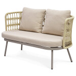 Zahradní sestava, kov, béžová, AZS-L1994 CRM